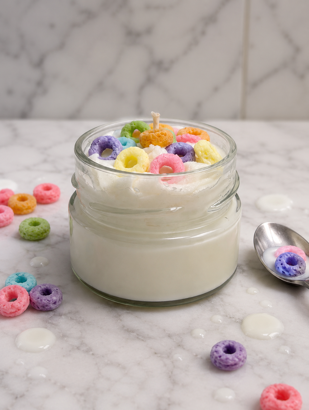 La bougie gourmande mini délice - Anneaux de fruits