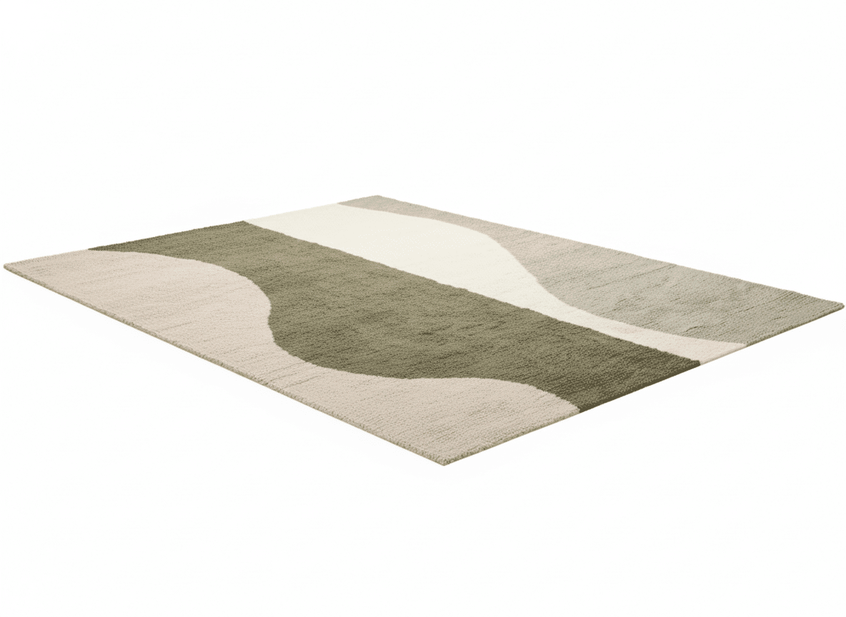 Sage River Flow Plush Area Carpet