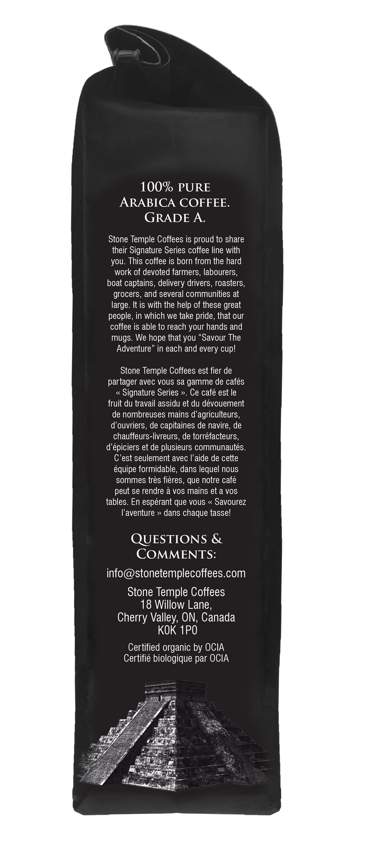 Peruvian Escape - Ground, Medium Roast, Certified Organic OCIA/ Fairtrade Coffee 1lb/454g