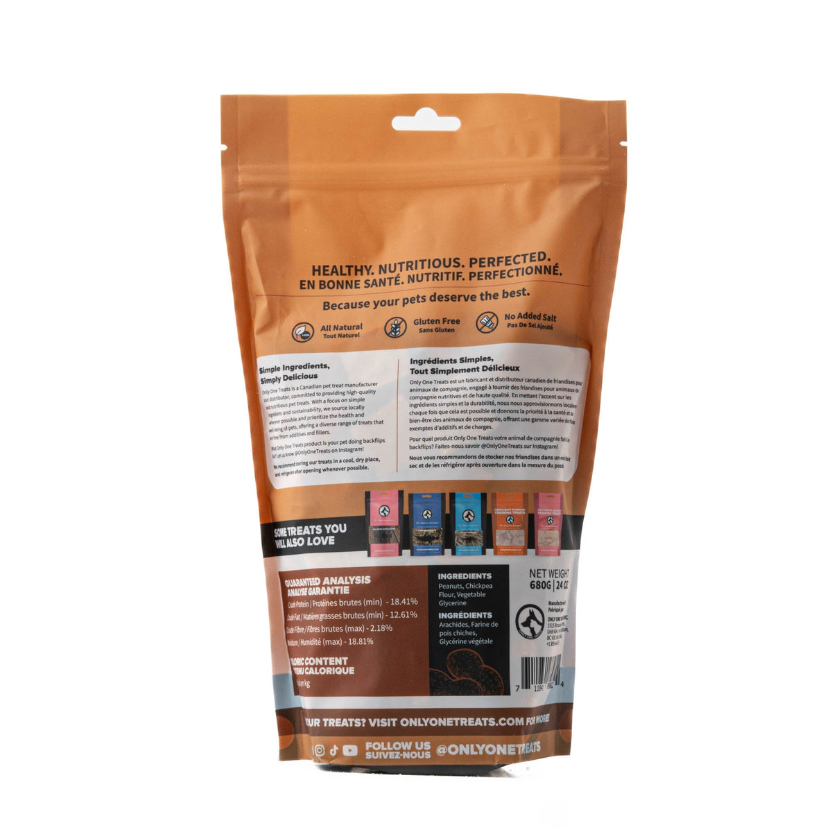Soft Natural Peanut Training Treats 680g