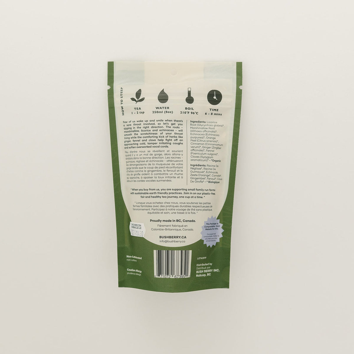 Organic Throat Soothe Tea