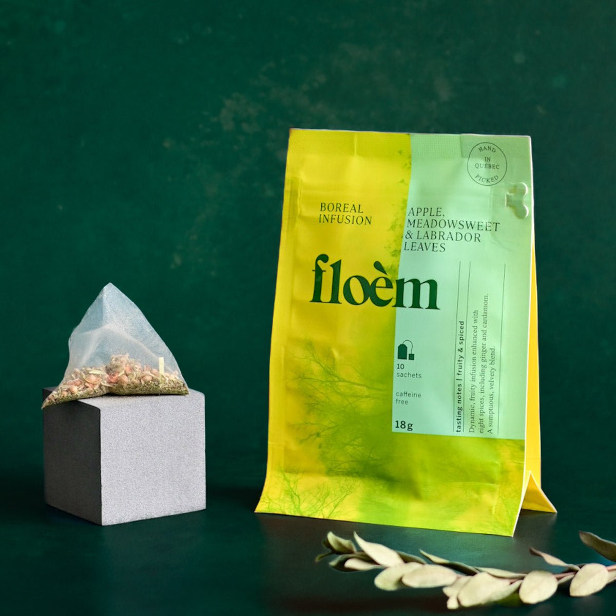 Tisane en sachets - Pomme, reine des prés & feuilles du Labrador