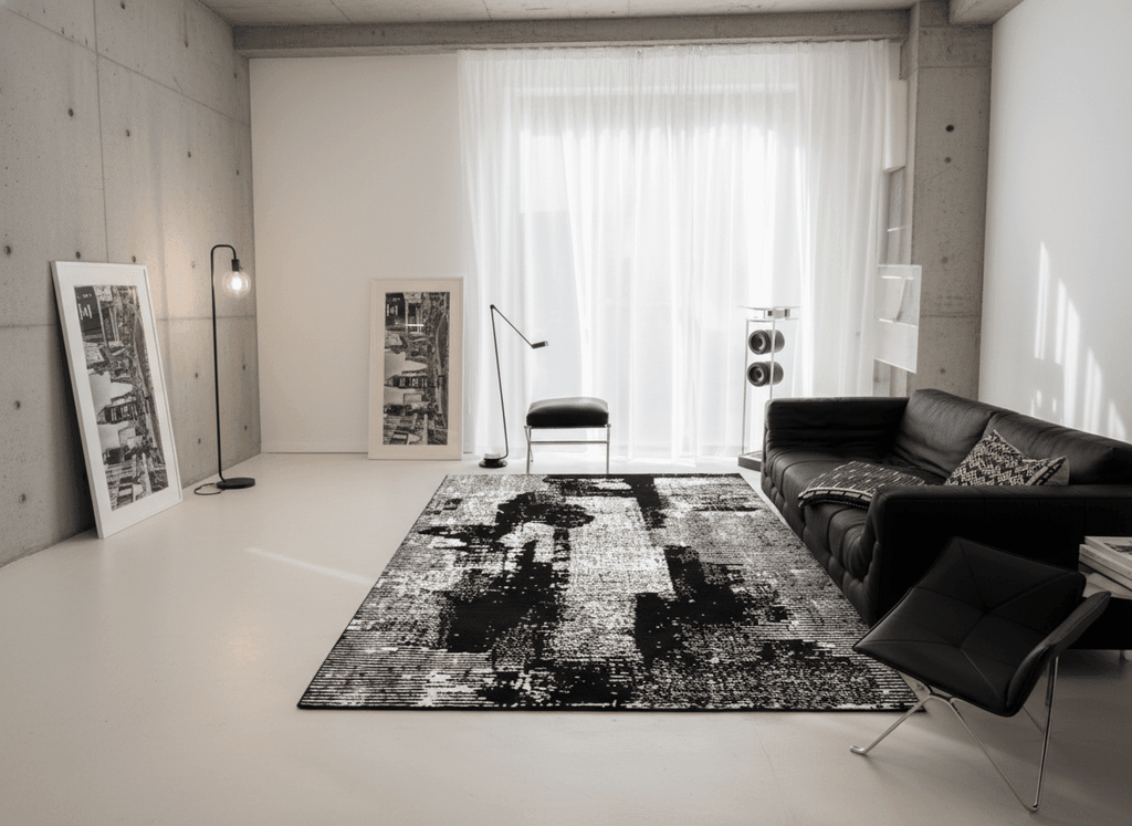 Urban Ink Distressed Woven Carpet