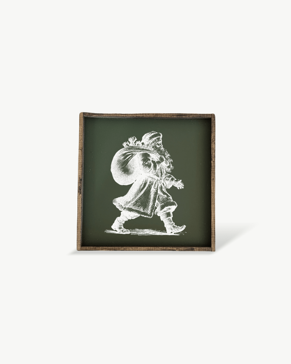 Vintage Santa - Framed Christmas Print
