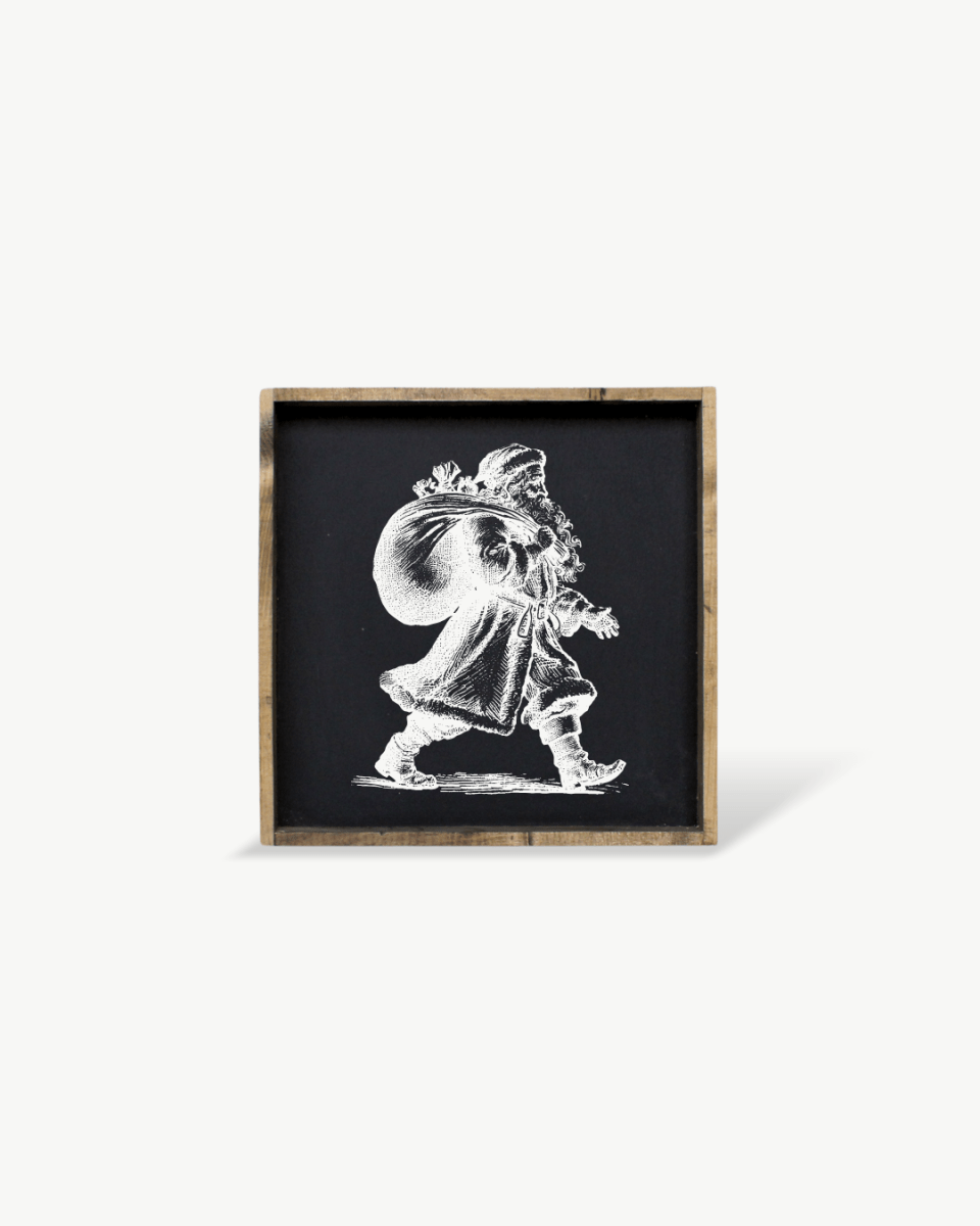 Vintage Santa - Framed Christmas Print