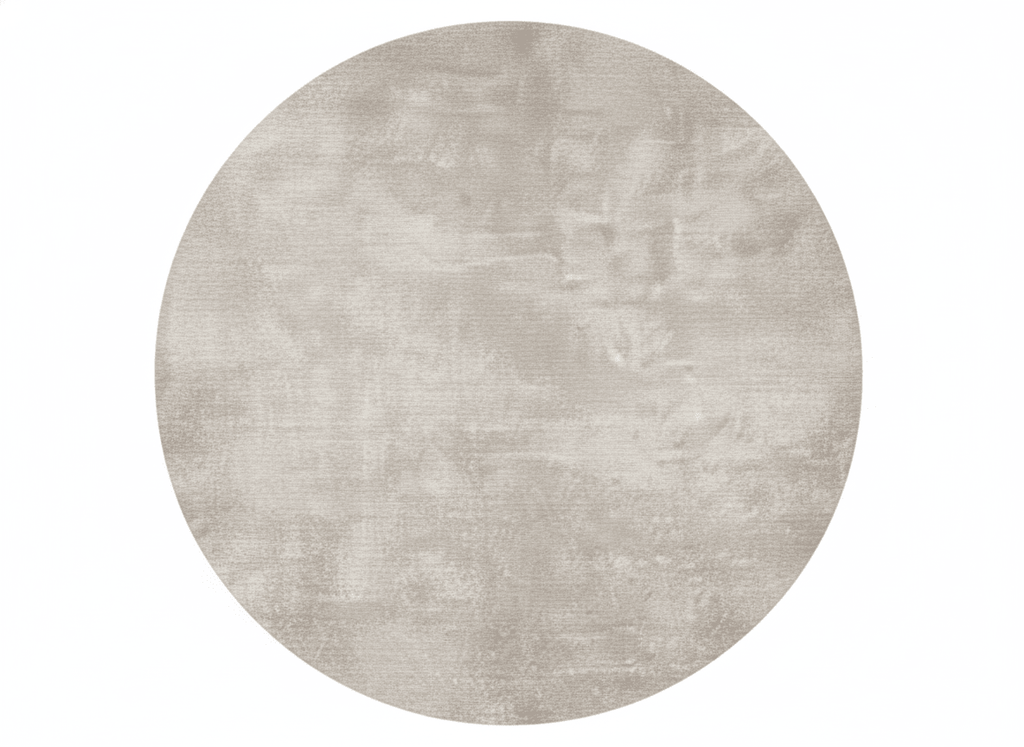 Wabi-Sabi Natural Tone Circular Wool Carpet