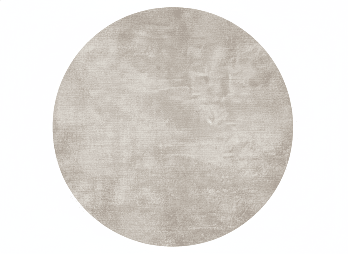 Wabi-Sabi Natural Tone Circular Wool Carpet